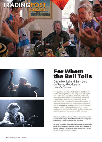 For Whom the Bell Tolls: Cathy Henkel and Sam Lara on Saying Goodbye in 'Laura's...