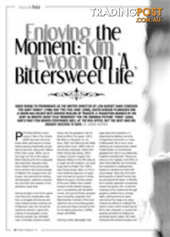 Enjoying the Moment: Kim Ji-woon on A Bittersweet Life