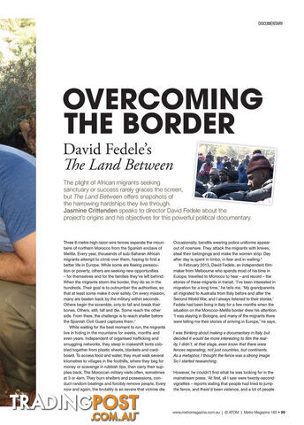 Overcoming the Border: David Fedele's The Land Between