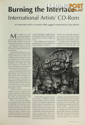 Burning the Interface: International Artists' CD-ROM
