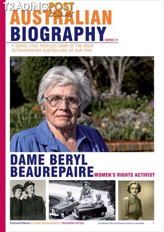 Australian Biography Series - Beryl Beaurepaire (Study Guide)
