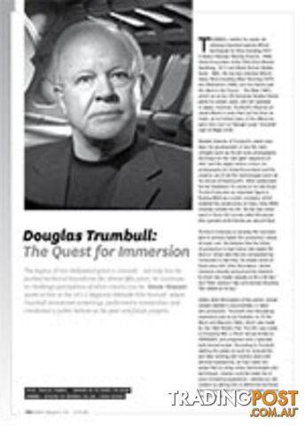 Douglas Trumbull: The Quest for Immersion