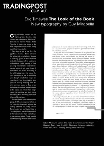 The Look of the Book: New Tyopgraphy by Guy Mirabella