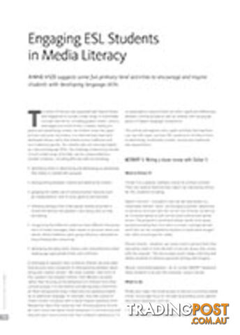 Engaging ESL Students in Media Literacy