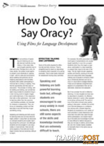 How Do You Say Oracy? Using Films for Language Development