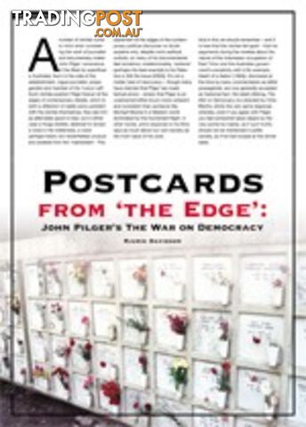 Postcards from 'the Edge': John Pilger's The War on Democracy