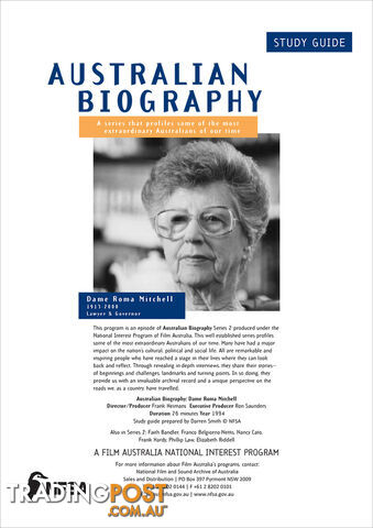Australian Biography Series - Dame Roma Mitchell (Study Guide)