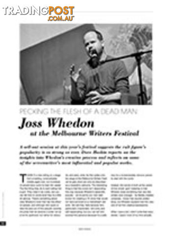 Pecking the Flesh of a Dead Man: Joss Whedon at the Melbourne Writers Festival