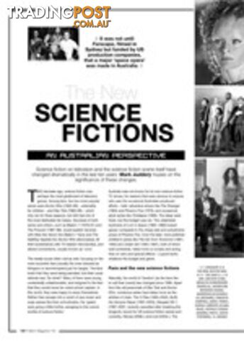 The New Science Fictions: An Australian Perspective