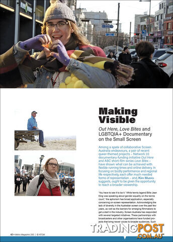 Making Visible: 'Out Here', 'Love Bites' and LGBTQIA+ Documentary on the Small...