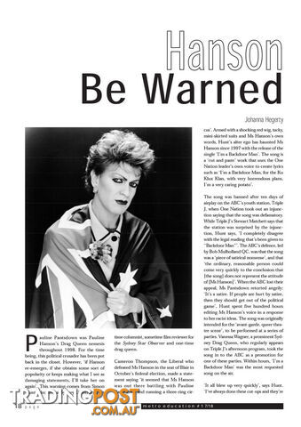 Hanson Be Warned - photo 1 of 1