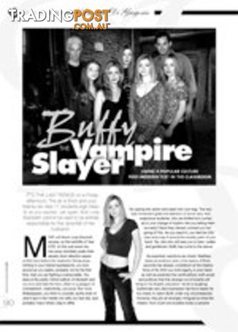 Buffy the Vampire Slayer: Using a Popular Culture Post-Modern Text in the...