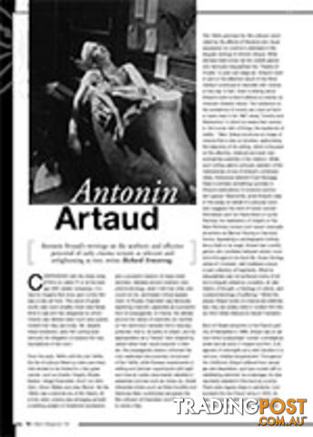 Scribes on Screen: Antonin Artaud