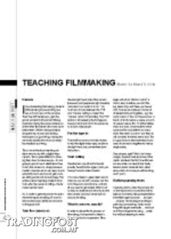 Teaching Filmmaking - Whether You Wanted To Or Not