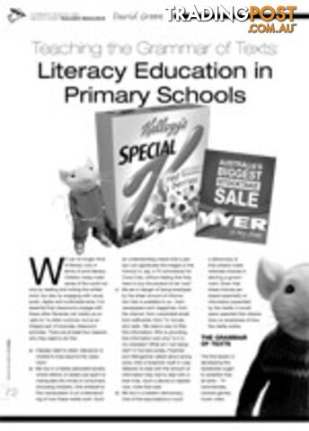 Teaching the Grammar of Texts: Literacy Education in Primary Schools