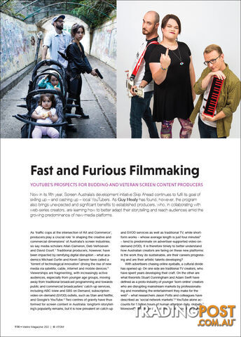 Fast and Furious Filmmaking: YouTube's Prospects for Budding and Veteran Screen...
