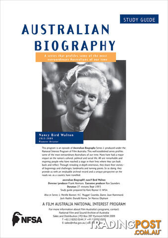 Australian Biography Series - Nancy Bird Walton (Study Guide)