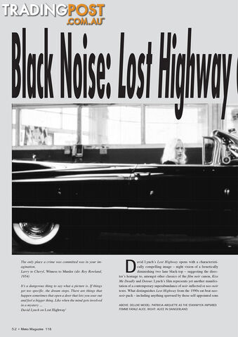 Black Noise: 'Lost Highway' and the Lexicon of Neo-noir