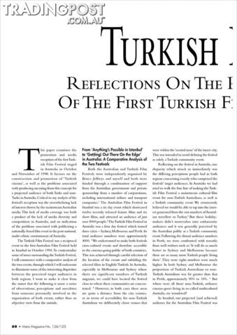Turkish Delights? Reflections on the Promotion and Reception of the First...
