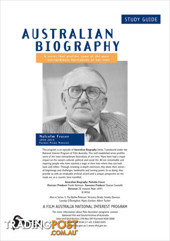 Australian Biography Series - Malcolm Fraser (Study Guide)