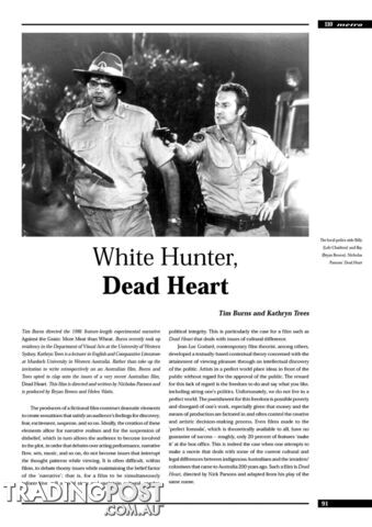 White Hunter,' Dead Heart'