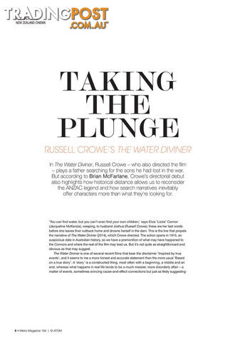 Taking the Plunge: Russell Crowe's The Water Diviner
