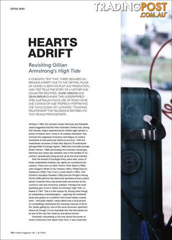 Hearts Adrift: Revisiting Gillian Armstrong's 'High Tide'