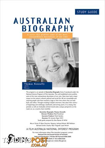 Australian Biography Series - Thomas Keneally (Study Guide)