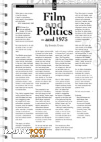 Film and Politics - and 1975