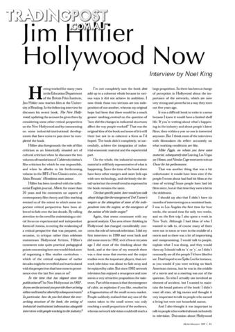Jim Hillier: Hollywood Now