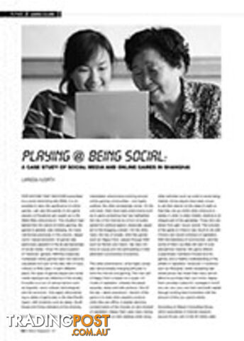 Playing at Being Social: A Case Study of Social Media and Online Games in...