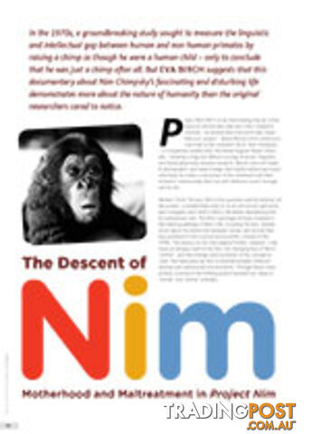 The Descent of Nim: Motherhood and Maltreatment in Project Nim