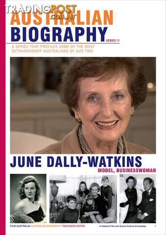 Australian Biography Series - June Dally-Watkins (Study Guide)