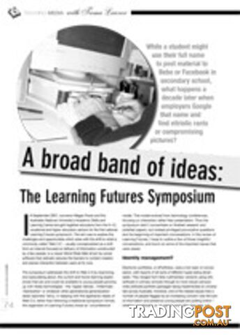 A Broad Band of Ideas: Web 2.0 @ the Learning Futures Symposium
