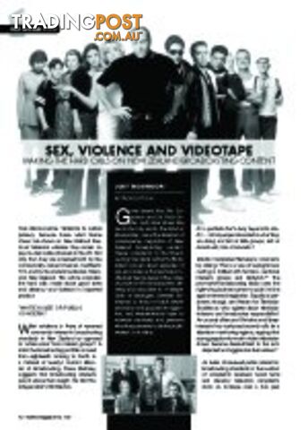Sex, Violence and Videotape - Making the Hard Calls On New Zealand Broadcasting...