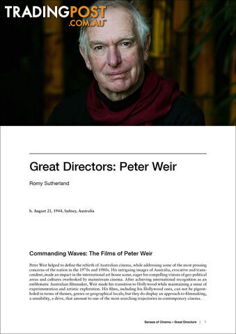 Great Directors: Peter Weir