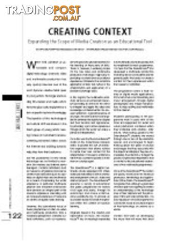 Creating Context - Expanding the Scope of Media Creation as an Educational Tool