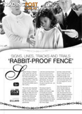 Signs, Lines, Tracks and Trails: Rabbit-Proof Fence