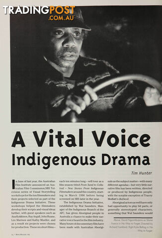A Vital Voice: indigenous Drama
