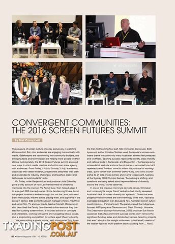 Convergent Communities: The 2016 Screen Futures Summit