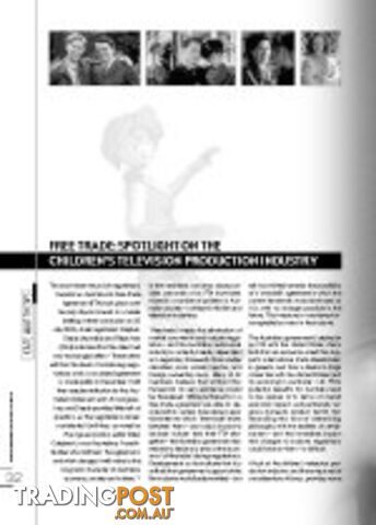 Free Trade: Spotlight on the Children's Television Production Industry