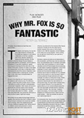 Play, Wonder and Film: Why Mr. Fox is So Fantastic