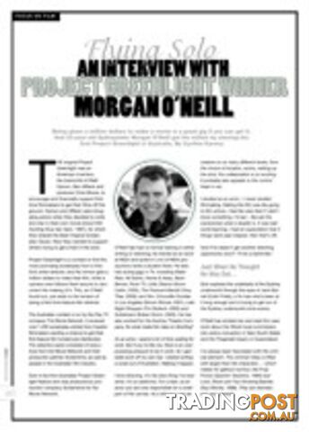 Flying Solo: An Interview with Project Greenlight Winner Morgan O'Neill