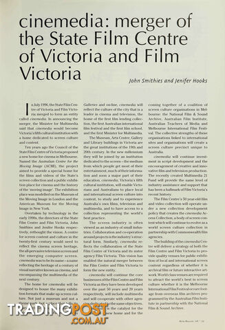 cinemedia: Merger of the State Film Centre of Victoria and Film Victoria