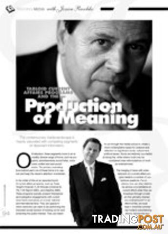 Tabloid Current Affairs Programs and the Production of Meaning