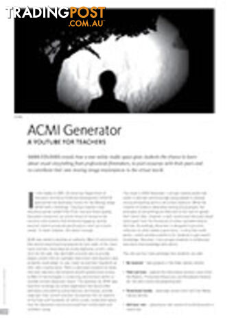 ACMI Generator: A YouTube for Teachers