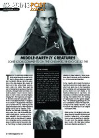 Middle-Earthly Creatures - Some Local Comments On The Cinematic Ring-Cycle So...
