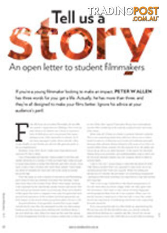 Tell Us a Story: An Open Letter to Student Filmmakers