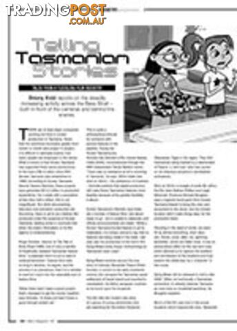Telling Tasmanian Stories: Tales from a Fledgling Film Industry