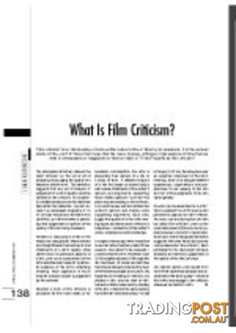 What is Film Criticism?